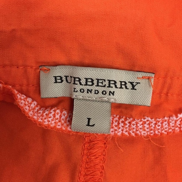Burberry London Men's Orange Swim Trunks - Size L - COA - Picture 10 of 15